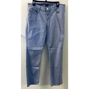 NYDJ Womens  Tummy Tuck Stretch Pants Blue Size 12
